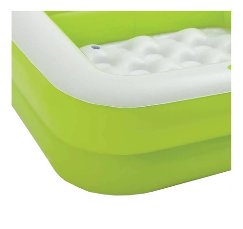Imagen 3 de 3 de Pileta inflable cuadrada Intex 57100 de 85cm x 85cm x 23cm 57L verde y blanca