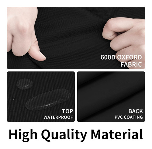 Funda Impermeable 600d Para Mesa De Patio Rectangular