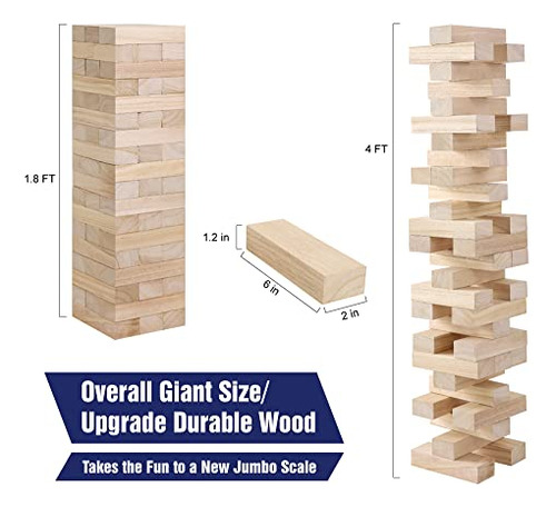 Juego De Torre Gothink De 1.1m Con Funda, 54 Piezas
