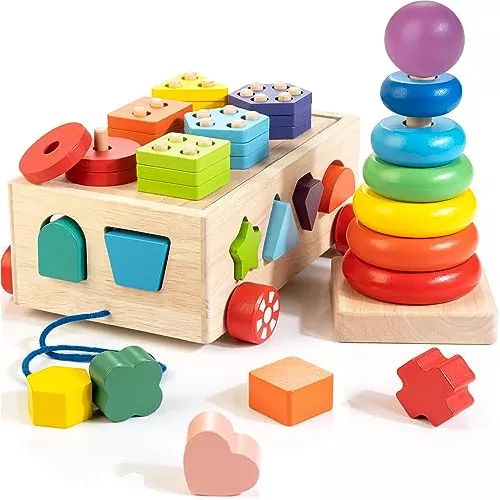 Juguetes Montessori De Madera Bebés De 1 Año, Juguete