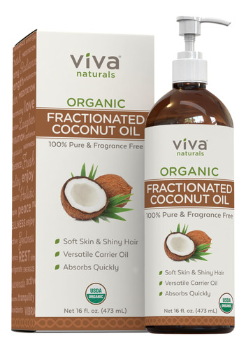 Viva Naturals Aceite De Coco Fraccionado Organico - Increibl