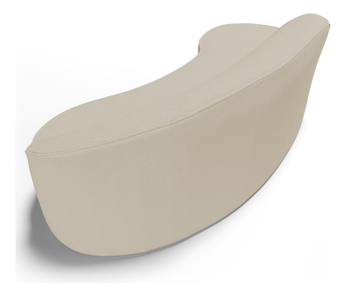 Sofá Living 3 Lugares 260cm Braço Direito Mozart Sint Bege Cor Creme