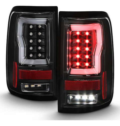 Para Ford Lobo Styleside Carcasa Negra Luz Trasera Tubo Led