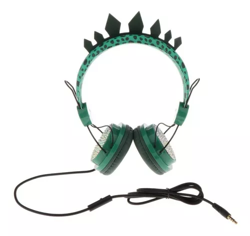 Auriculares con cable de dinosaurio de 3,5mm, cascos con cable de