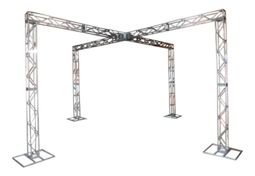 Imagem 1 de 7 de Treliças Kit Trave Box Truss Q20 Aço 3x6m Em X - Lourenço