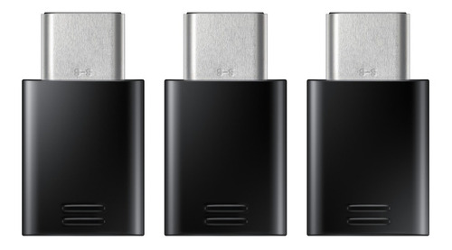 Imagen 3 de 6 de Adaptador Cargador Samsung S10 S9 S8 Original Pack X3 Tipo C