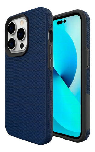 Double Case Para iPhone 14 Pro Azul Marinho - Iwill Cor Azul-marinho