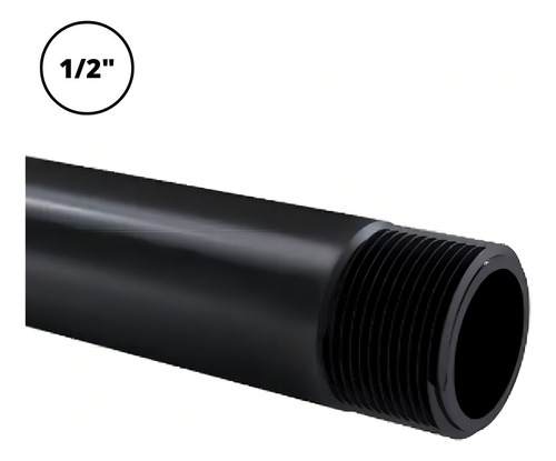 Kit de 3 tubos eléctricos de PVC antichama de 1/2 x 1 metro