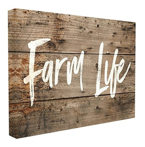 Stupell Industries Farm Life Tablon Angustiado Aspecto De M