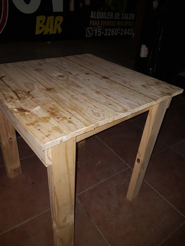 Mesa De Pino 70x70 Cm