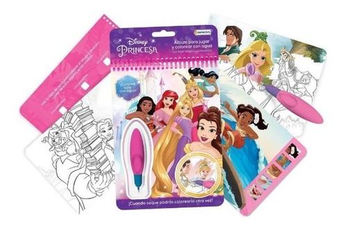 Libro Para Colorear Agua Wow! Disney Princesas Orig Lelab