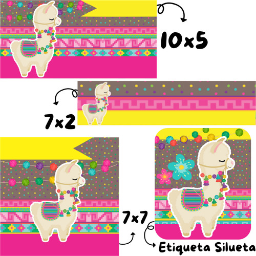 Kit Imprimible Etiquetas Escolares Llama Alpaca Tierna Pdf