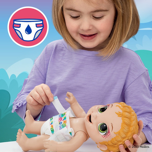 Muñeca Hasbro Baby Alive Triceratops Pelo Rubio
