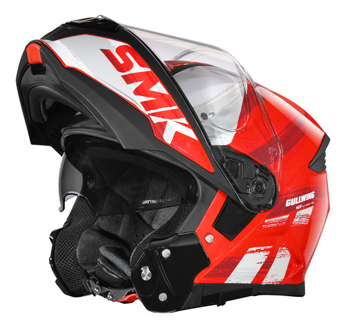 Casco Moto Rebatible Smk Gullwing Tourleader Doble Visor