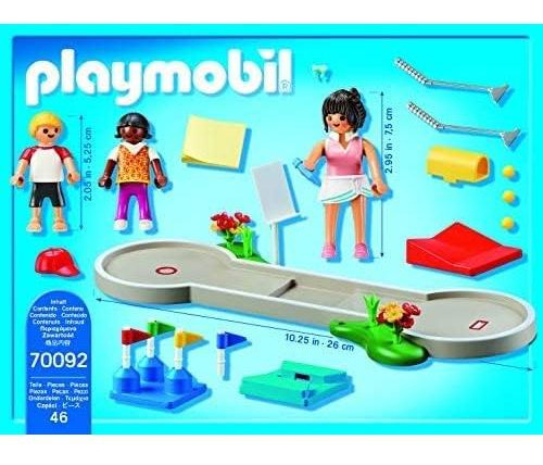 Playmobil Mini Golf Set 70092 Con 3 Figuras Y Accesorios