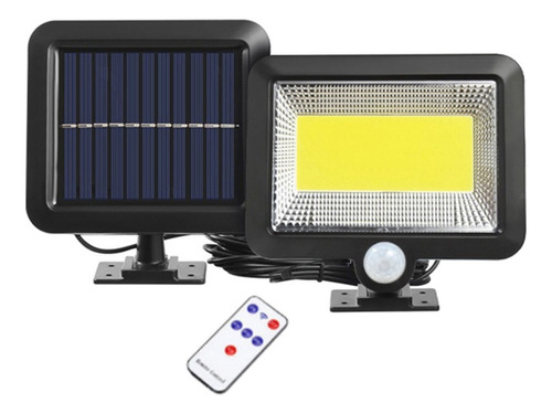 Foco Lámpara Solar Luz Led 100w Sensor De Movimiento