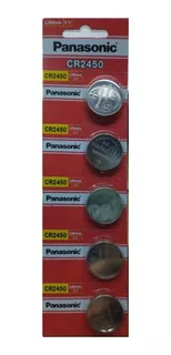 Pila Cr2450 3v Panasonic Blister X 5 Zona Obelisco.