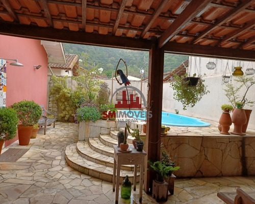 Imagem 5 de 20 de Casa Isolada Com Piscina No Canto Do Forte Em Praia Grande - Ca00330 - 69888404