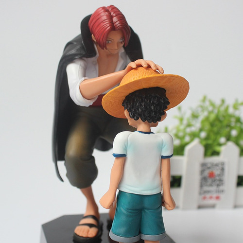 One Piece Luffy E Shanks Action Figure S/ Caixa