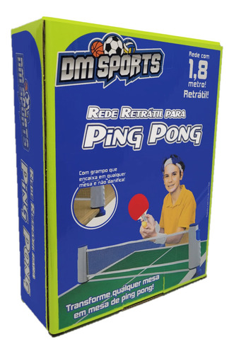 Rede Retrátil Para Ping Pong Tênis De Mesa Até 1,80 Metros