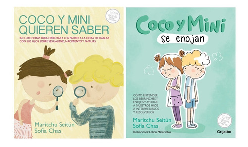 Coco Y Mini Se Enojan + Saber - Maritchu Seitun - 2 Libros