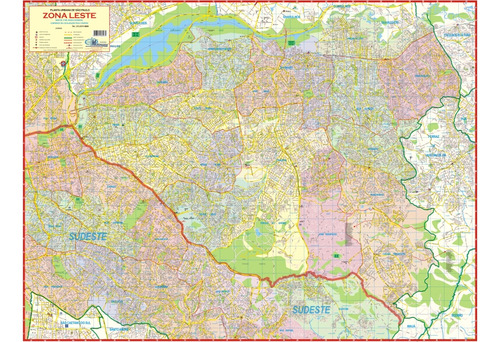 Mapa Da Zona Leste De São Paulo, De Equipe Multivendas. Mapas Geográficos Editorial Editora Multimapas, Capa Mole, Edição 2024 Em Português, 2024
