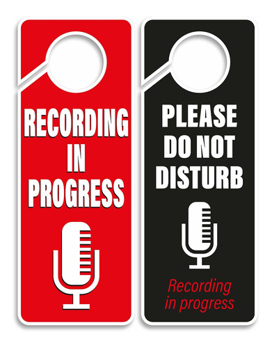 Grabación En Curso Please Do Not Disturb Sign Percha Para Pu