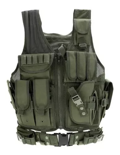 Chaleco Tactico Militares Chaleco Airsoft Modelo Swat