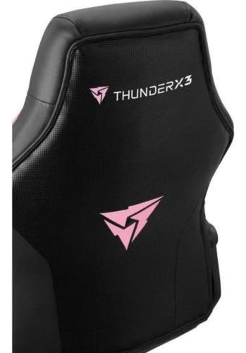 Silla de oficina ergonómica Gamer Thunderx3 Ec1, color rosa, material de tapicería: cuero sintético