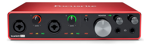 Interfaz De Audio Usb Focusrite Scarlett 8i6 De 3.ª Generaci