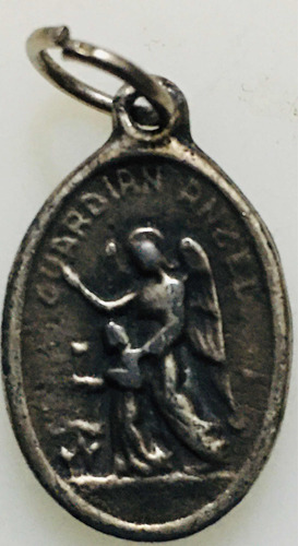 Antigua Medalla Angel Guardián St Michael