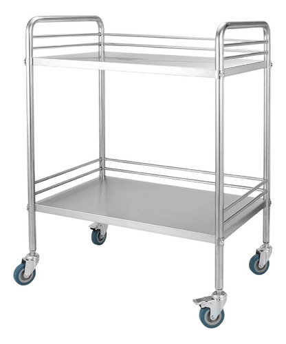 Mesa Carro Quirúrgico Instrumental Medico 2 Niveles Médico