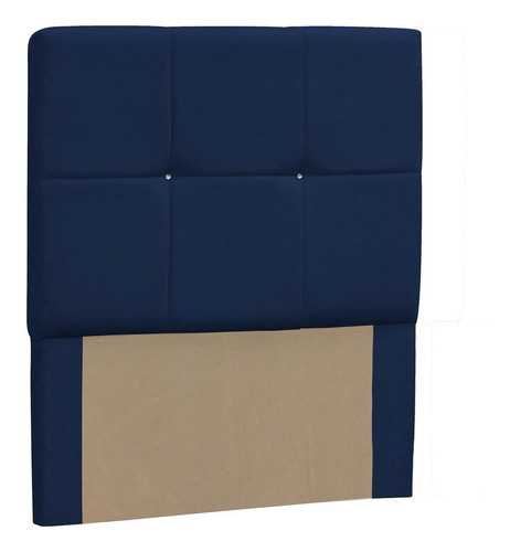 Cabeceira Solteiro Vênus 90 Cm Suede Azul Marinho - D'monega