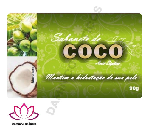 Sabonete De Coco - Kit 20 Unidades