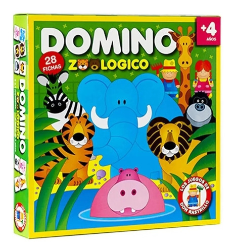 Juego De Mesa Domino Zoologico Original Ruibal
