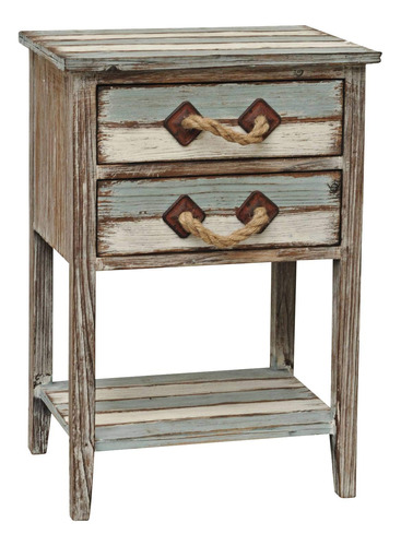 Crestview Collection Nantucket Weathered Mesa Accent Madera