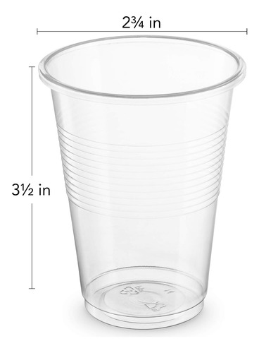 Vasos De Plástico Transparentes, Desechables Y Reutilizables
