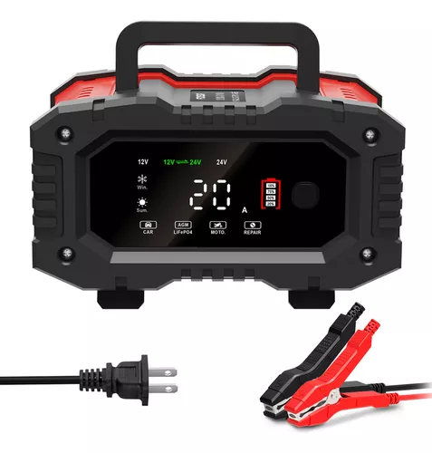 Cargador Batería Coche 12v 24v 10a Inteligente Automatico