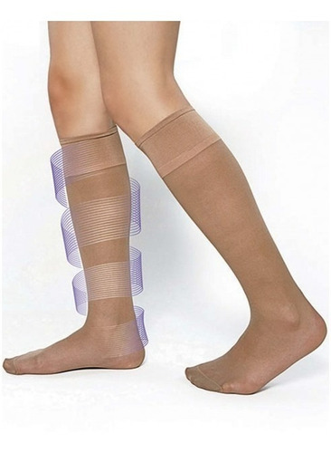 Medias Cocot 3/4 Lycra Descanso Ideal Varices Mujer Art.220