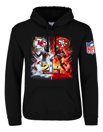 Sudadera Nfl Super Bowl Kansas Chiefs San Francisco 49 D1