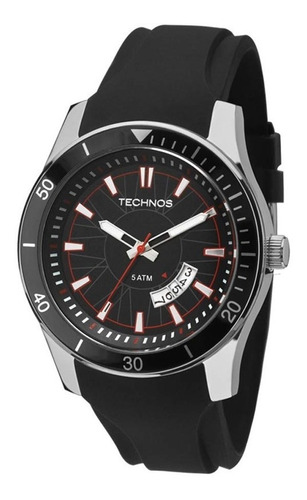 Relógio De Pulso Masculino Technos 2115ksn Preto