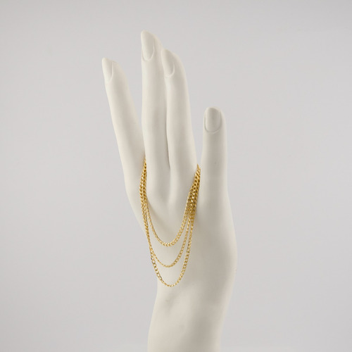 Colar Feminino Ouro 18k Maciço Grumet Diamantada 2.2 45 Cm