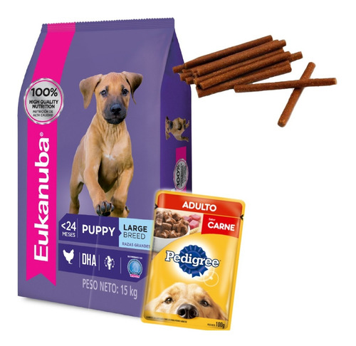 Imagen 1 de 2 de Eukanuba Cachorro Razas Grandes 15 Con Regalo