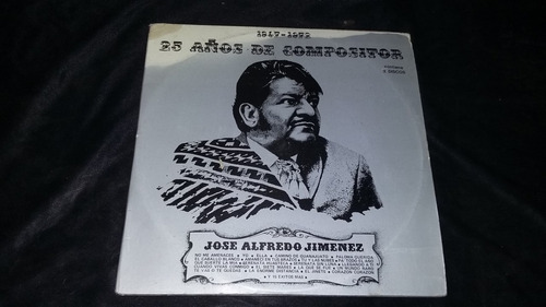 Jose Afredo Jimenez 25 Años De Compositor X 3 Lp  Ranchera