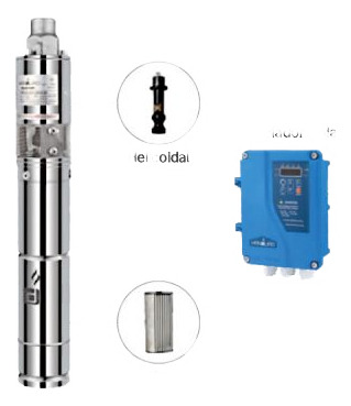 Bomba Solar Trisol Sumergible Con Controlador 56m - 1,2m3h