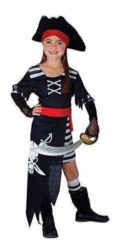Niña - Princesa Pirata - Disfraz Para Niños De 8 A 10 Años