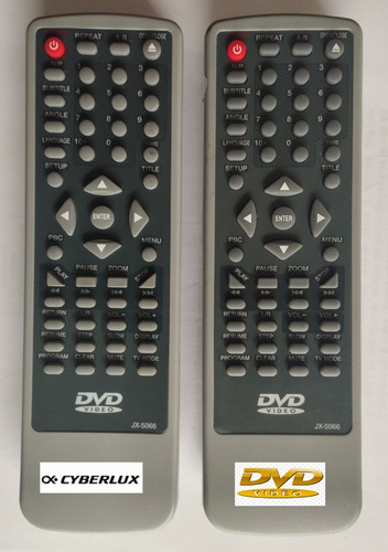 Control Remoto Dvd Cyberlux  Modelo  Dvd-6751ncx  