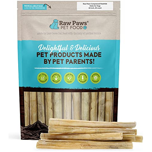 10-inch Compressed Rawhide Sticks For Dogs, 20-ct - Pre...