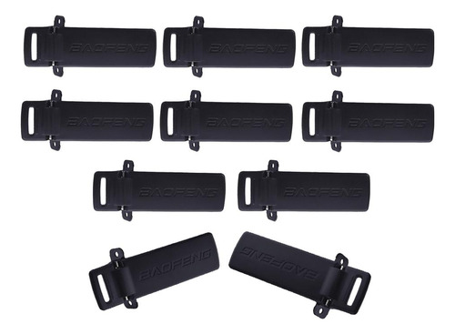 10pcs Radio De Vías Clip Para Cinturón Para Para - Negro