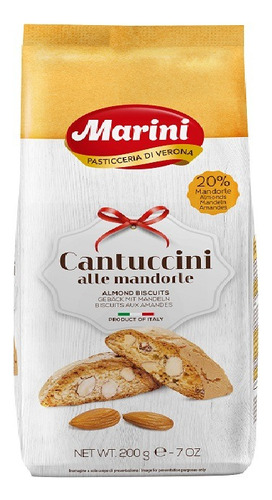 2 Pzs Marini Galletas De Almendra Cantuccini 200gr